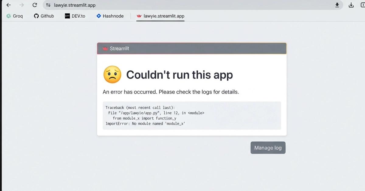 Legal AI Crashes on Launch Day Due to Dependency Conflict