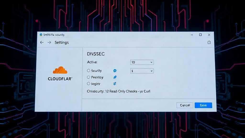 Cloudflare DNSSEC settings interface showing active status