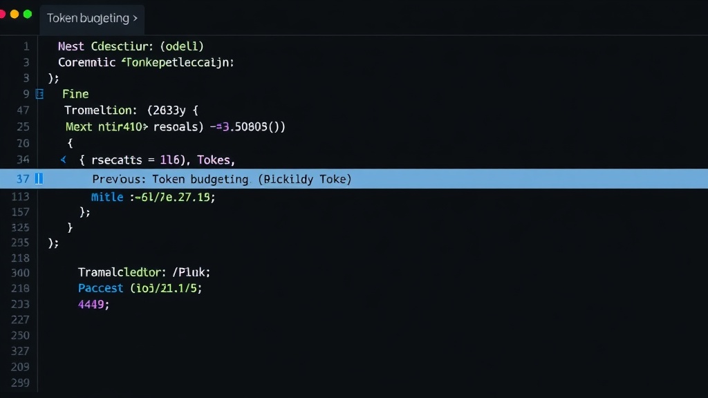 Code snippet showing a previous token budgeting calculation for older Claude models