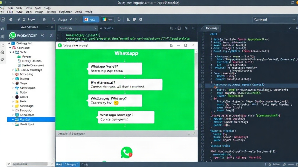 Visual flow builder interface for designing automated WhatsApp conversations