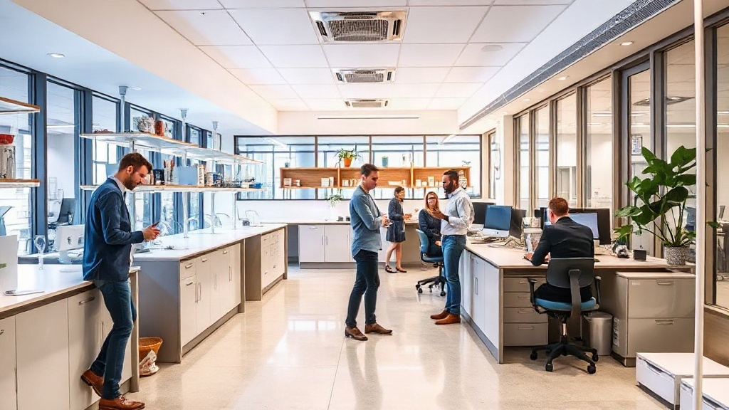 BioInnovation Institute campus showcasing modern laboratory facilities and collaborative workspaces.