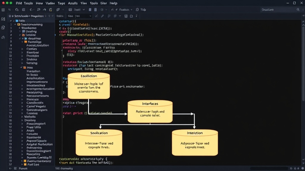 Diagram illustrating Java ServiceLoader mechanism with interfaces and implementations