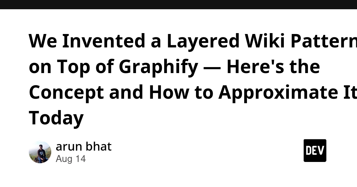 Layered Wiki Pattern for Codebases Proposed on Graphify