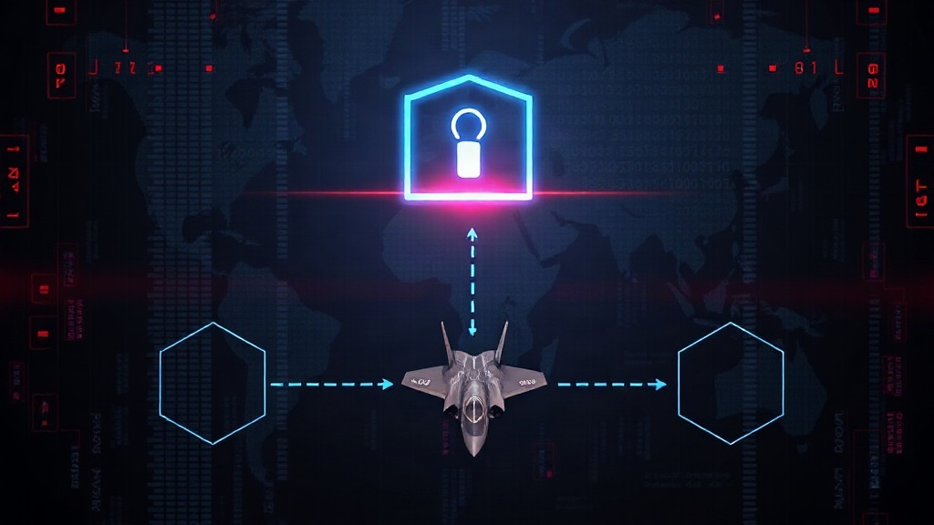 Diagram illustrating the complex global supply chain for F-35 components.