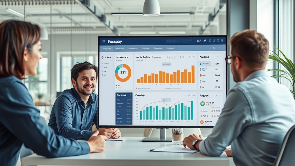 Dashboard interface of Fusepay's AI operating system showing inventory prediction analytics