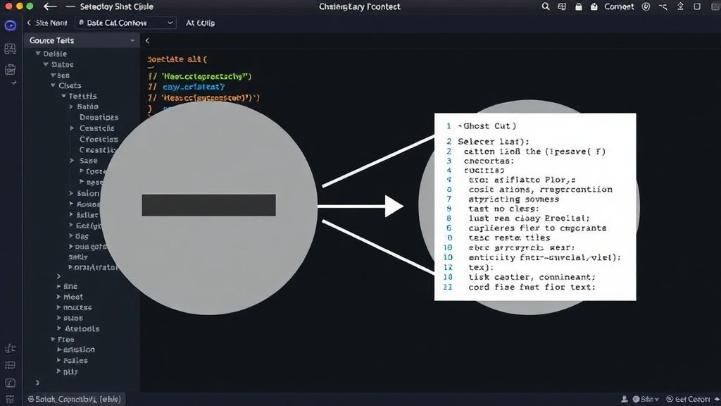 Diagram illustrating the Ghost Cut bug: selection, clipboard interaction, and corrupted source text