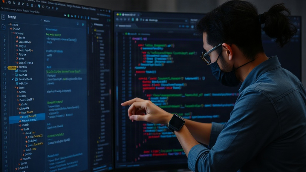 Developer integrating WangNet library into a project's code editor