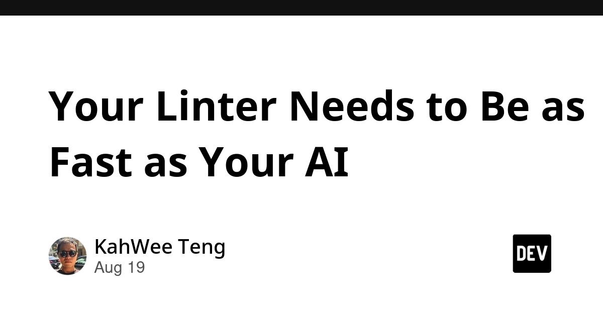 Linter Performance Lagging Behind AI Code Generation