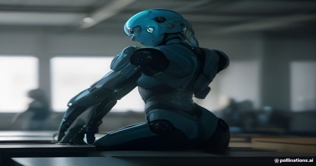 Humanoid robots assembling components on a busy factory production line