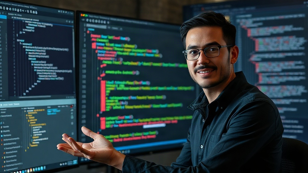 Developer showcasing Anything2Explainer's code-based video generation in React