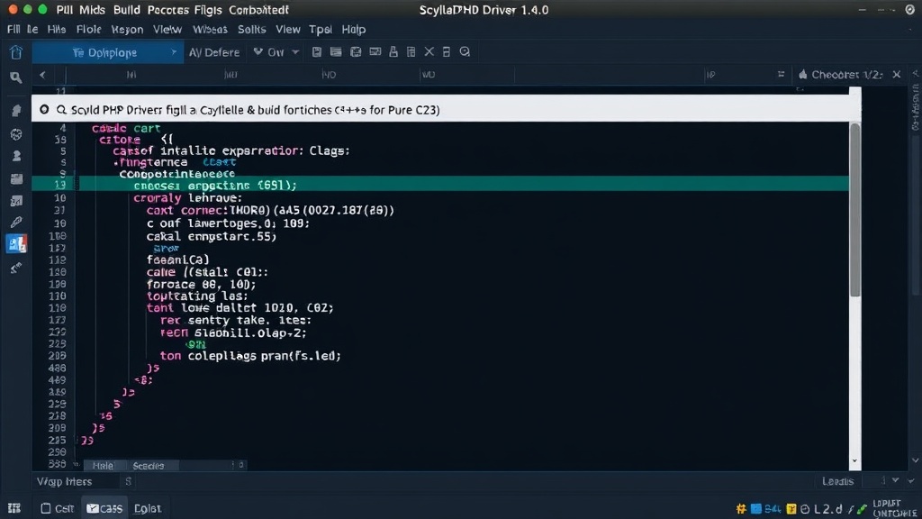 ScyllaDB PHP Driver 1.4.0: Build process output showing C23 compilation flags