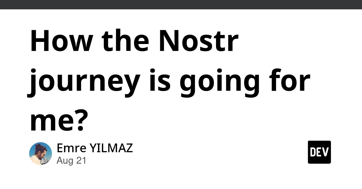 Nostr Adoption: A Developer's Personal Journey and Hopes