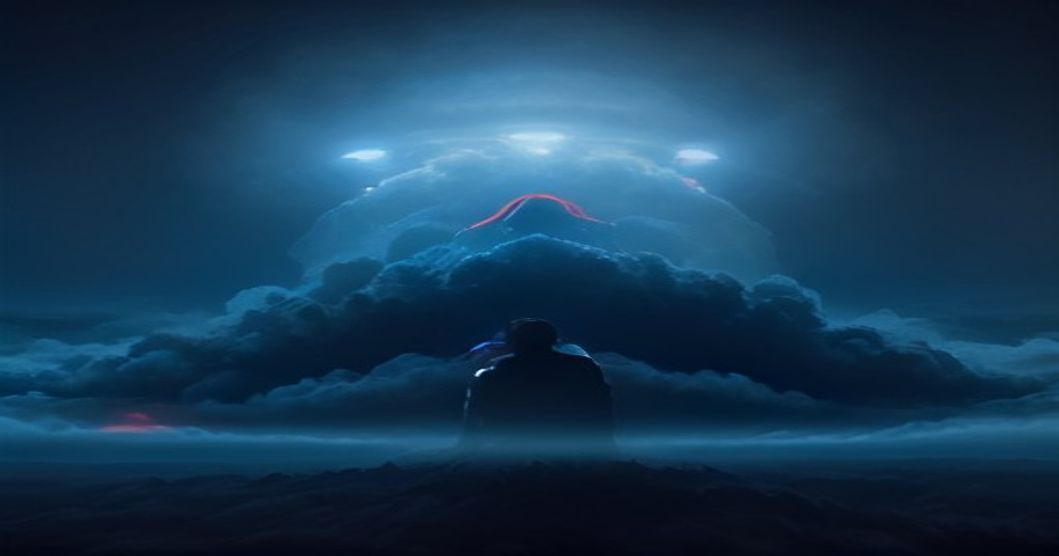 Conceptual image representing exposed traveler data in a digital cloud