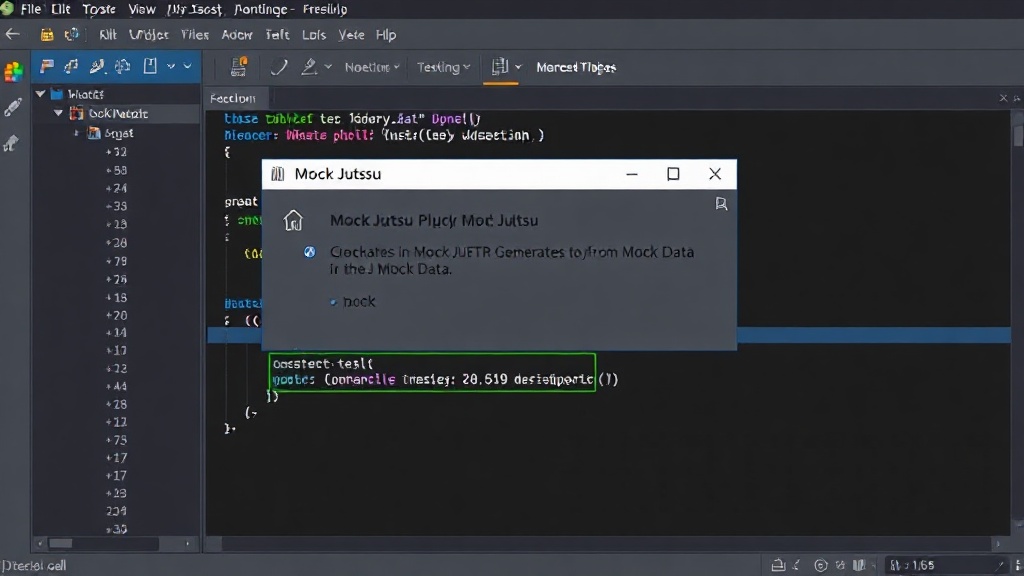 JMeter test plan snippet demonstrating Mock Jutsu function usage.