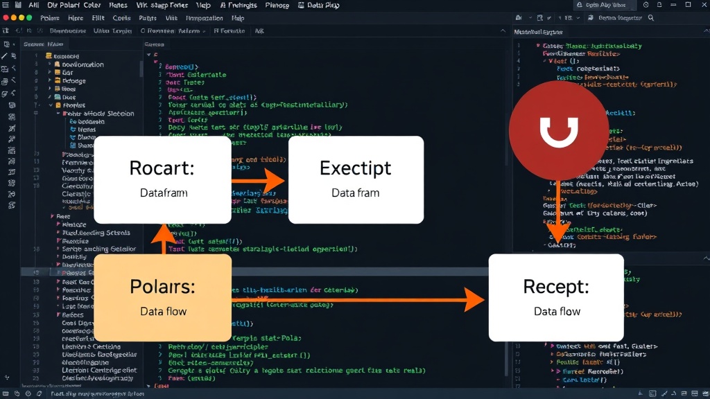Diagram illustrating the data flow from Polars DataFrame to Rust plugin execution and back