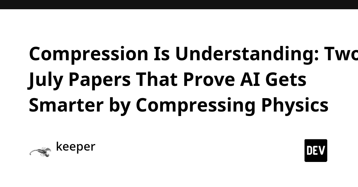 AI Gains Smarts by Compressing Physics, Two Papers Show