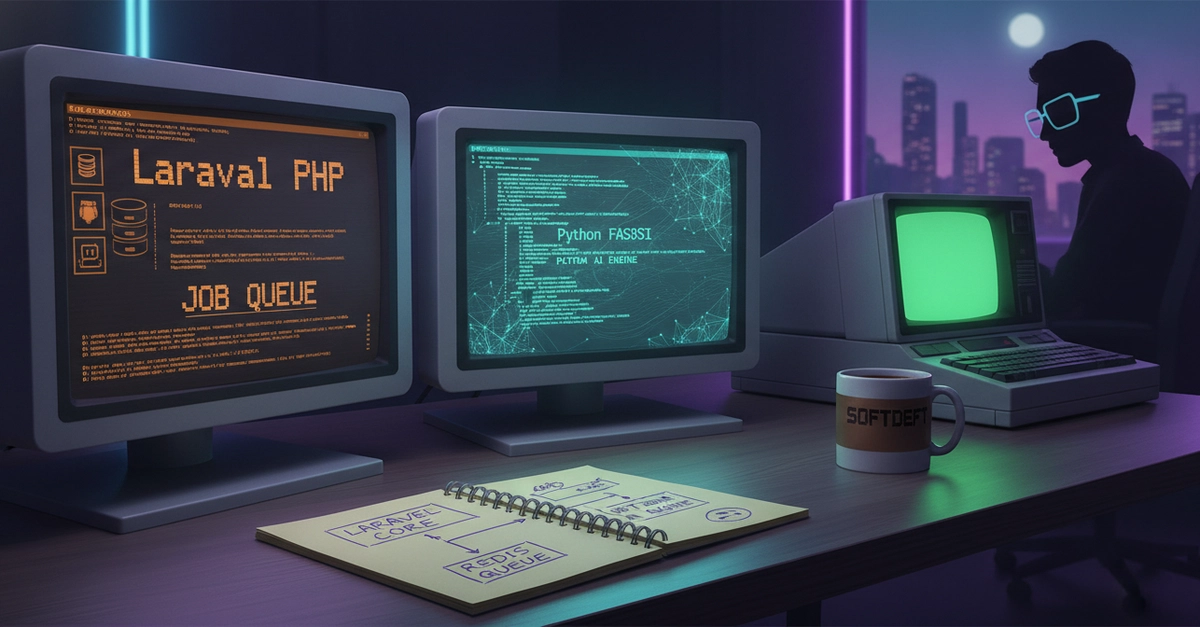 Hybrid Architecture: Laravel and Python for Enterprise AI Agents