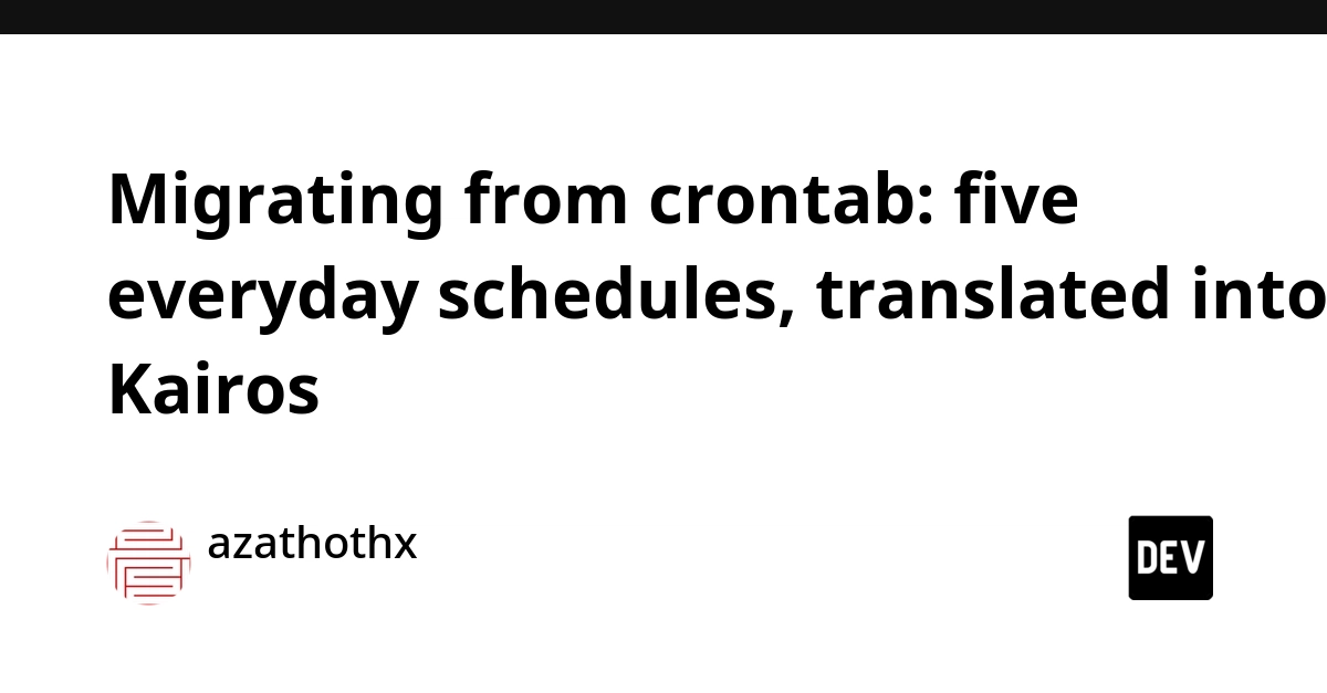 Crontab to Kairos: Migrating Complex Schedules to a New Language