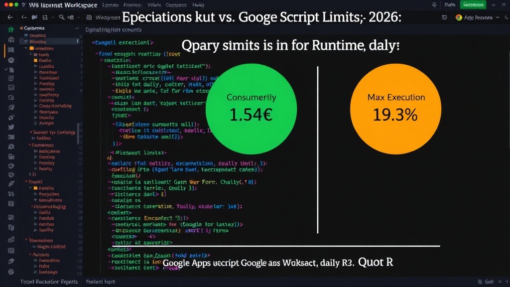 Chart comparing daily trigger runtime limits for consumer vs. Google Workspace accounts