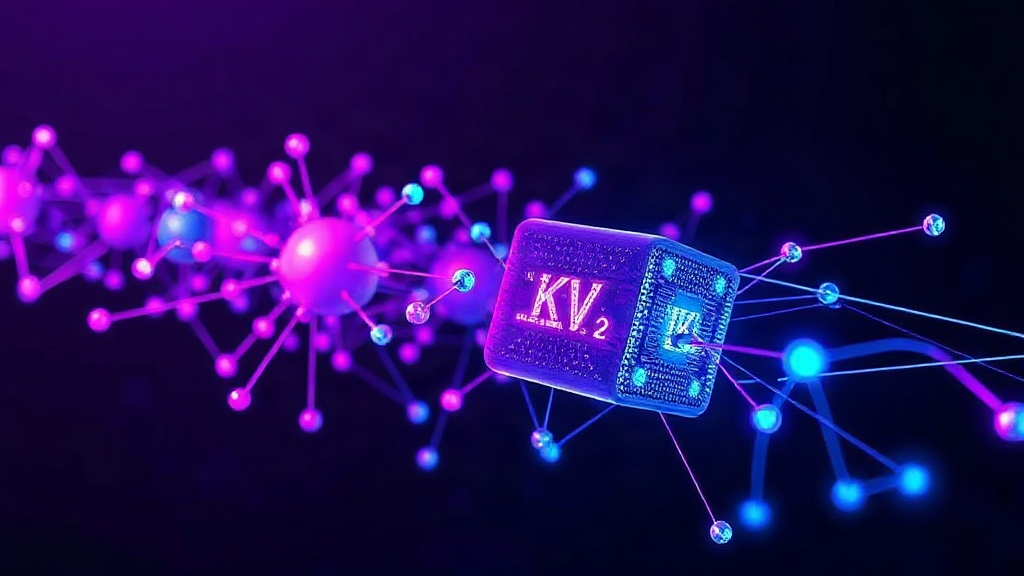 Conceptual diagram illustrating the compressed KV cache storage mechanism.
