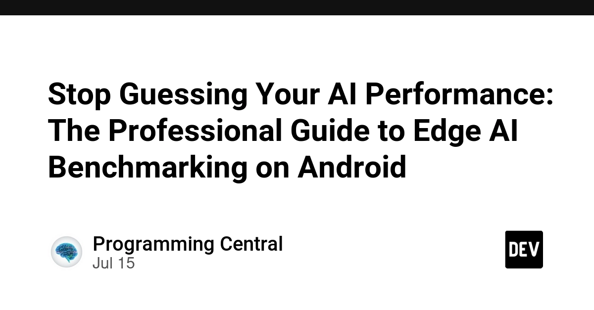Edge AI Benchmarking on Android: A Professional's Guide