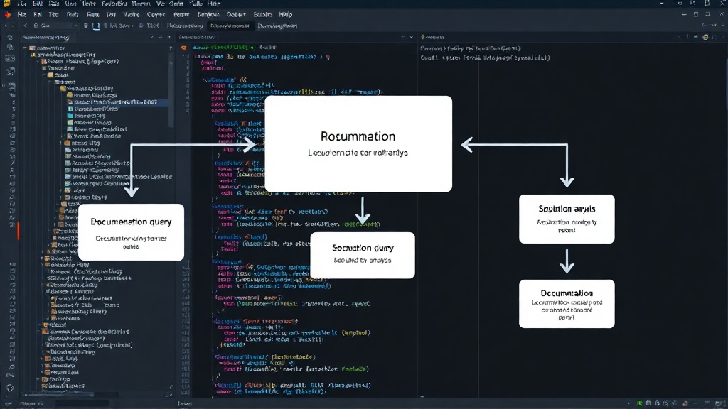 Diagram illustrating the AI agent's workflow from documentation query to simulation analysis