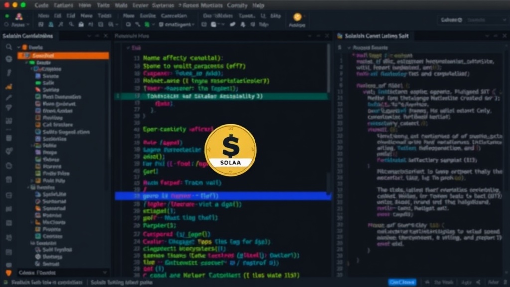 Solana blockchain explorer showing a token with embedded metadata like name and symbol