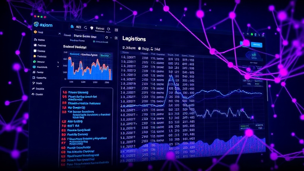 Axiom platform dashboard showcasing real-time log data visualization