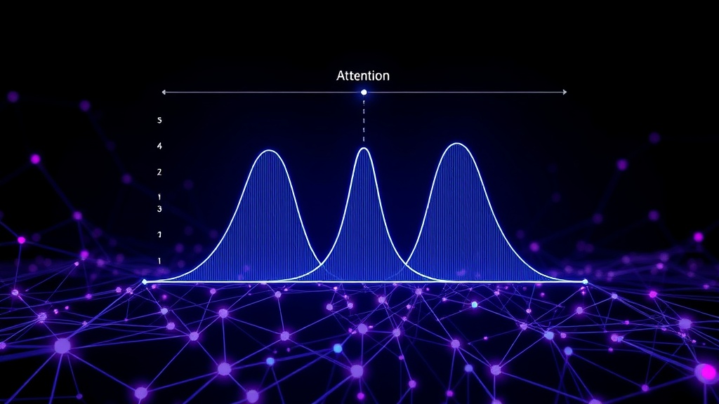 Diagram illustrating attention distribution in LLMs, showing peaks at start/end and a dip in the middle.