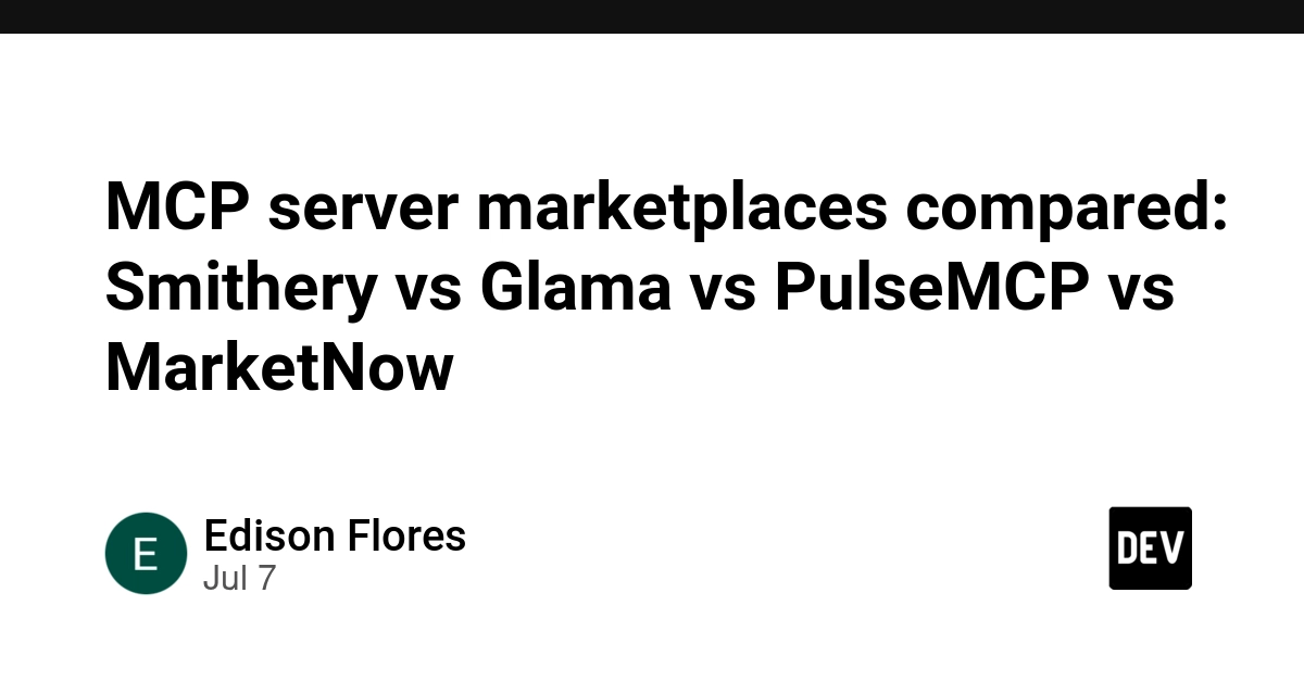 MCP Server Marketplaces Compared: Smithery, Glama, PulseMCP, and MarketNow