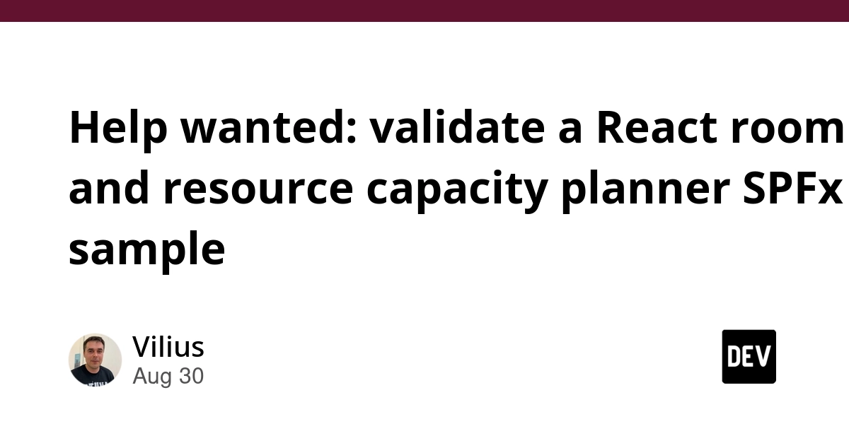 PnP Seeks Testers for React SharePoint Resource Planner Sample