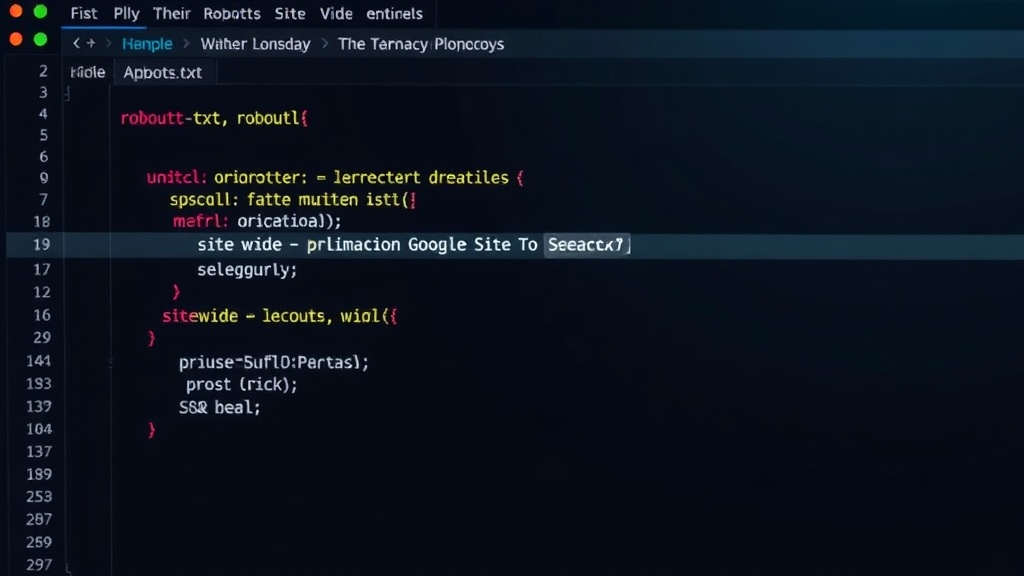 Example of a robots.txt file with a site-wide block directive