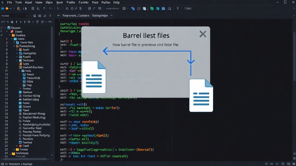 Diagram illustrating how barrel files prevent dead code elimination during tree shaking
