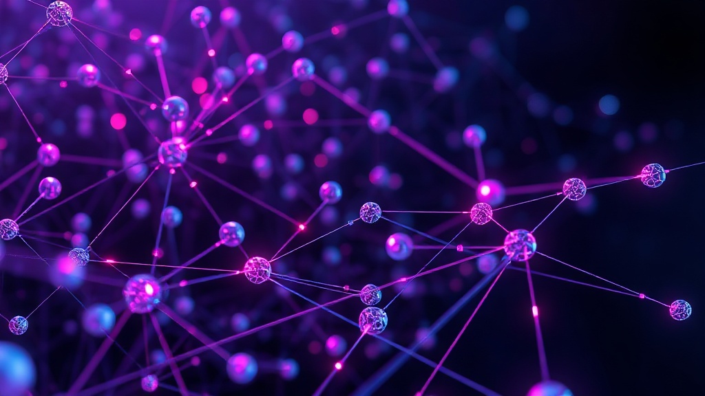 An abstract representation of AI interacting with a 3D environment, showing data flow and spatial understanding.