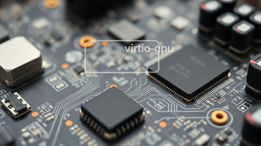 Diagram showing virtio-gpu driver interaction between KVM guest and host Nvidia GPU