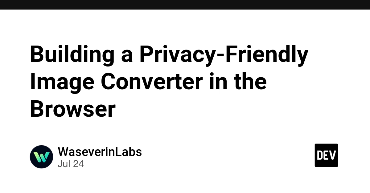Browser-Based Image Converter Prioritizes User Privacy