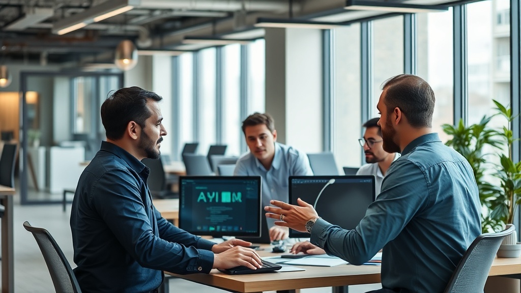 Forward-deployed engineer collaborating with enterprise IT team on AI integration