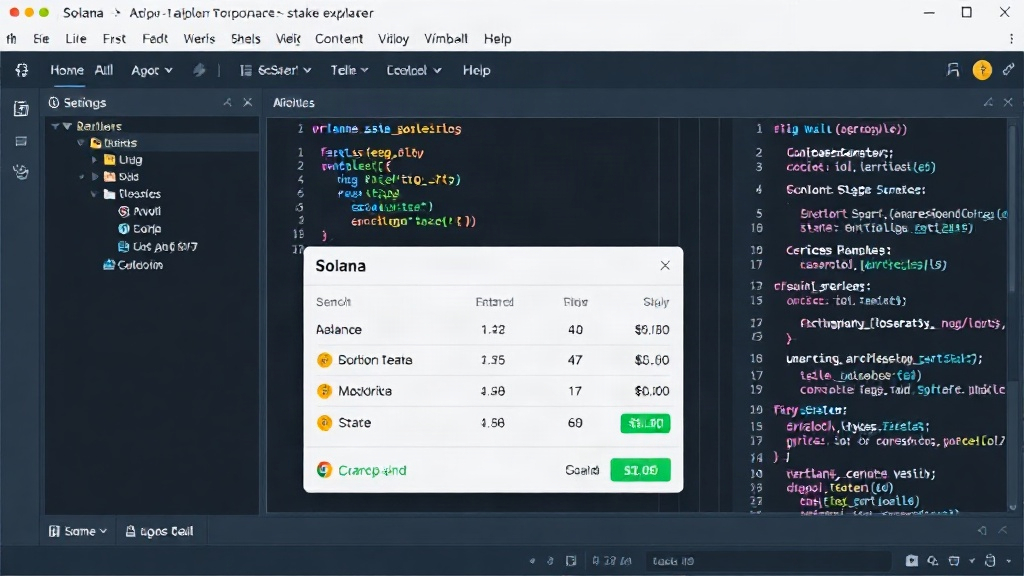 Solana blockchain explorer interface showing stake account details and balances.