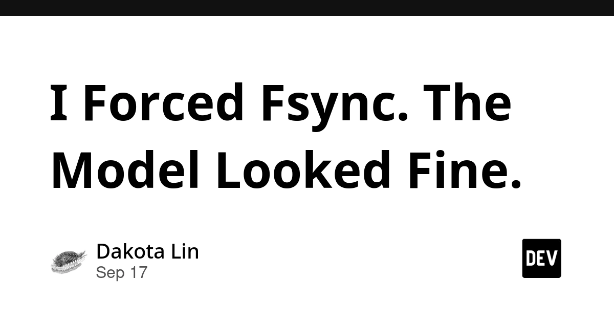 Developer Explores Fsync Impact on AI Model Latency