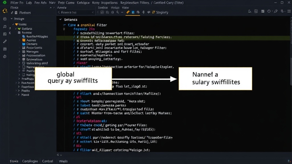 Diagram illustrating the conceptual shift from Global Query Filters to Named Query Filters in EF Core