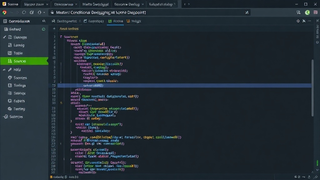Chrome DevTools Sources tab showing a conditional breakpoint being set