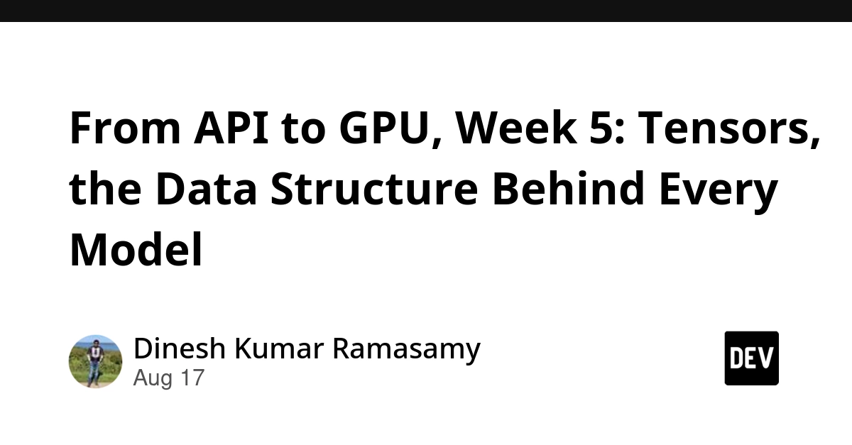 Tensors: The GPU-Accelerated Data Structure Powering Modern AI