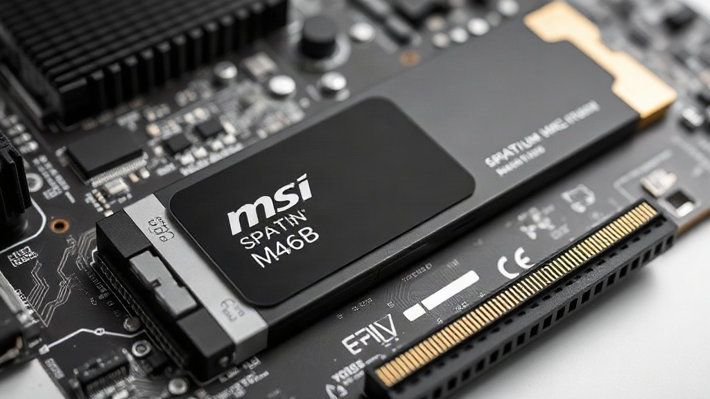 MSI Spatium M461 2TB NVMe SSD product shot highlighting its sleek design