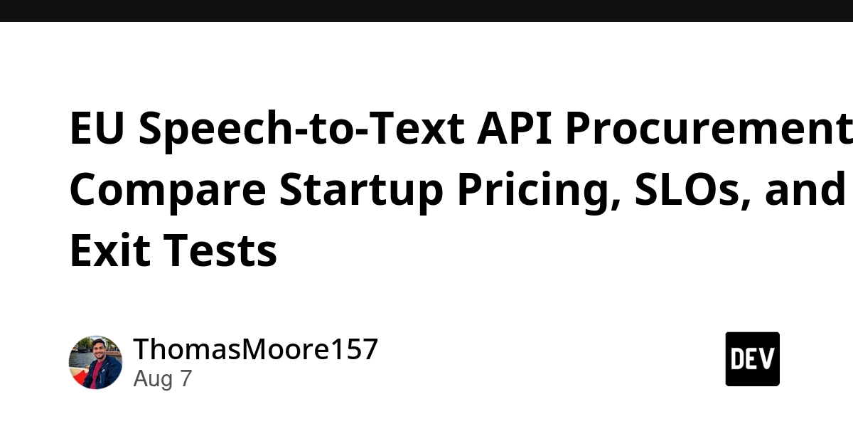 EU Speech-to-Text API: Beyond Price, Focus on Performance and Compliance