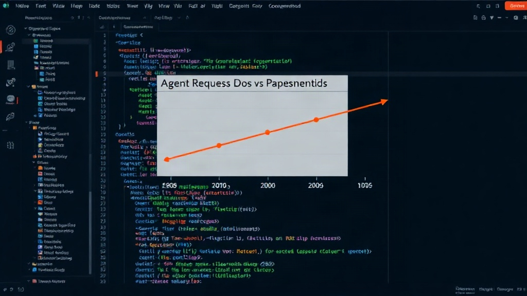 Chart comparing AI agent requests vs. human page loads to documentation sites
