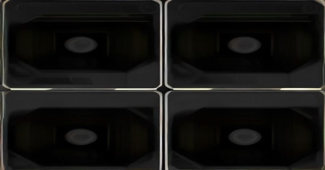 Two NVIDIA graphics cards, RTX 5080 and RTX 3060, displayed side-by-side for visual comparison.