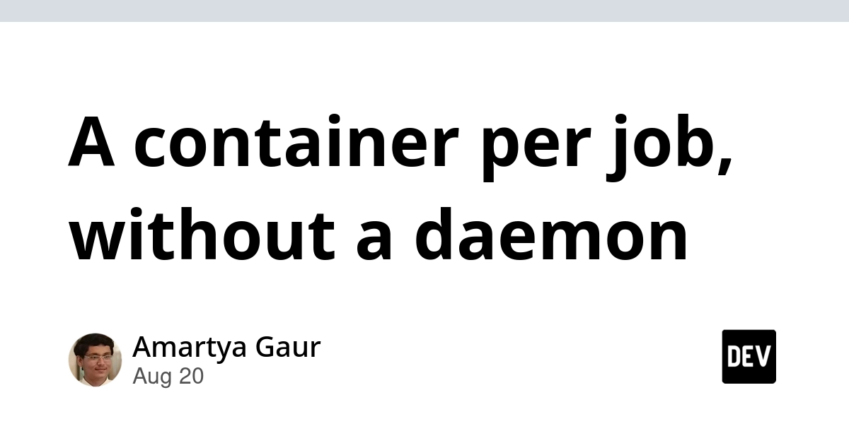 Build Container Images Without Daemons or Builders