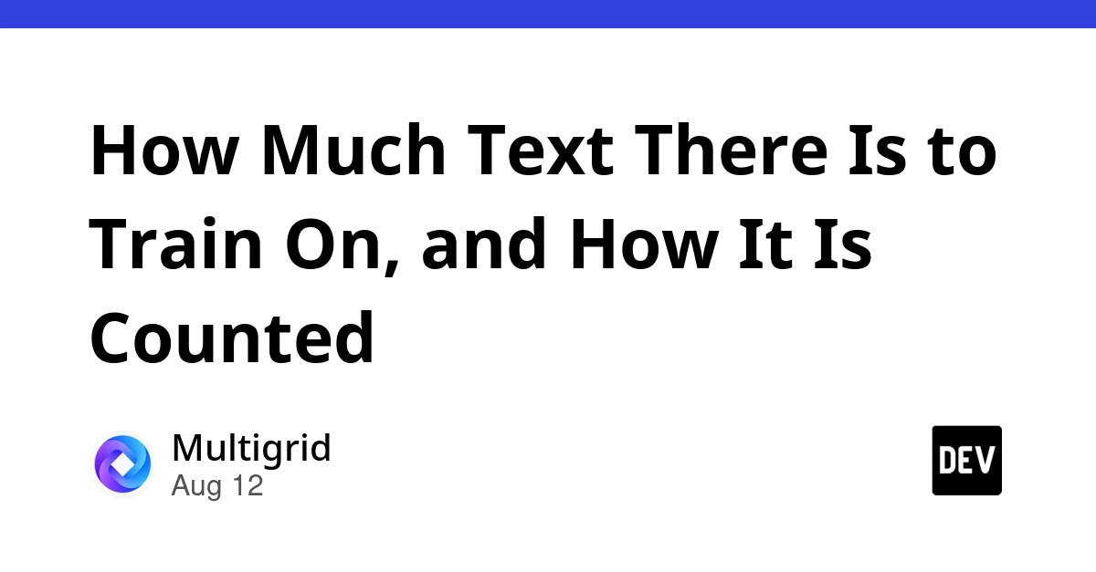 Text Data Size: Bytes, Documents, and Tokens Explained