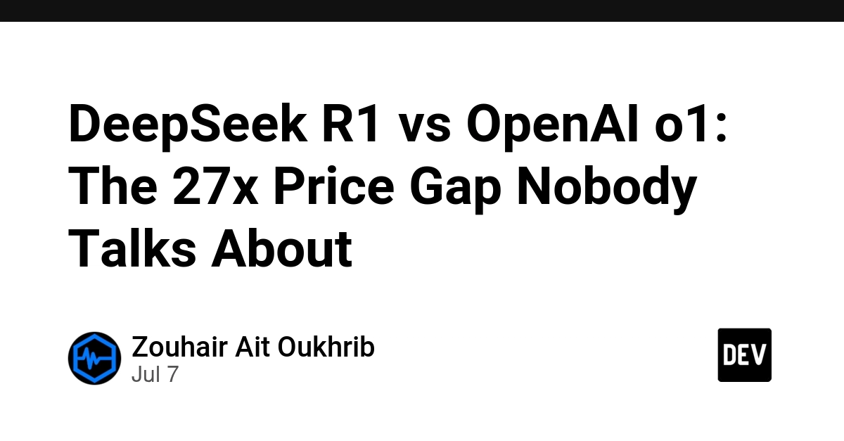 DeepSeek R1: 27x Cheaper Than OpenAI o1 for Near-Identical Performance