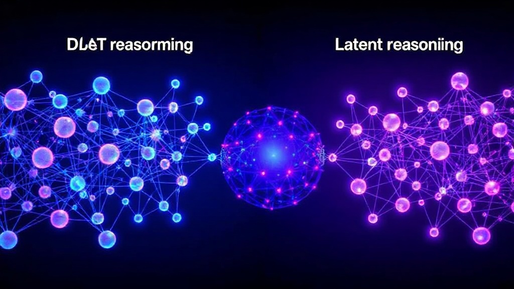 Conceptual diagram illustrating the difference between traditional LLM reasoning and DeepSeek-V4's latent reasoning.